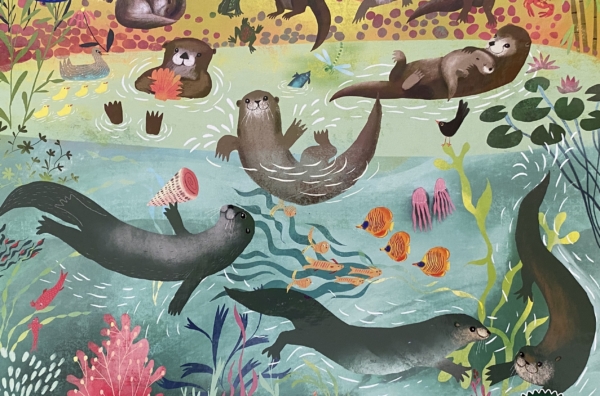 eeBoo水獺海洋世界1000片